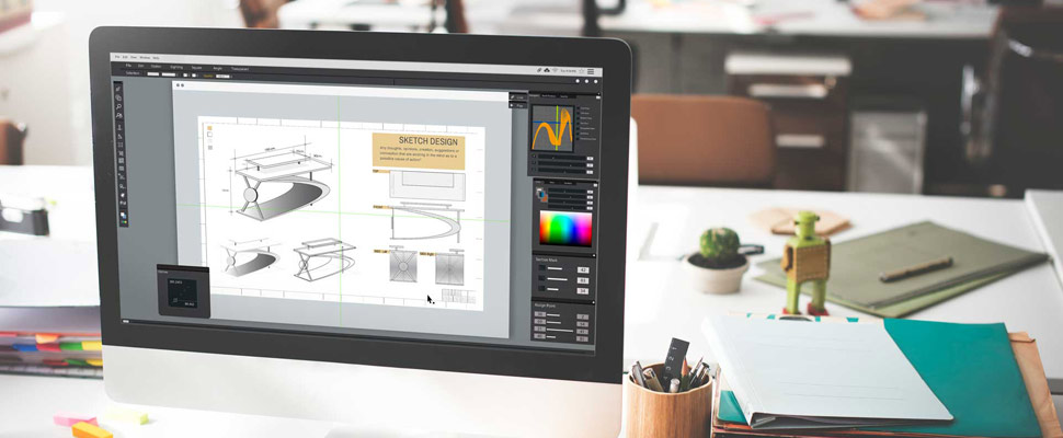 Workspace with computer