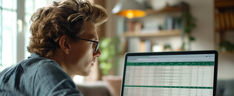 A man is sitting at a desk and working on a laptop A man is sitting at a desk and working on a laptop