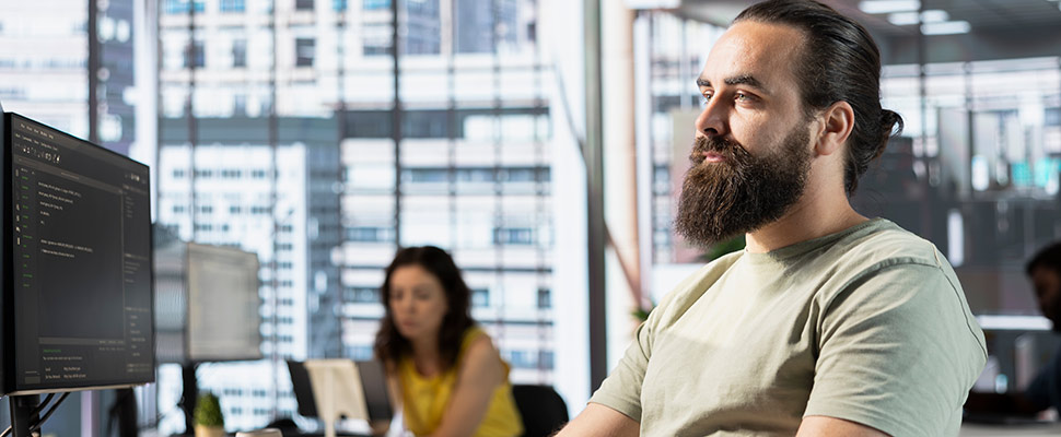 Data scientist doing software quality assurance, reading source code