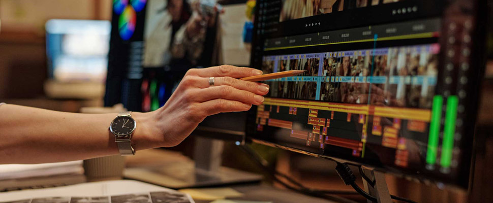 Designers working with montage in team