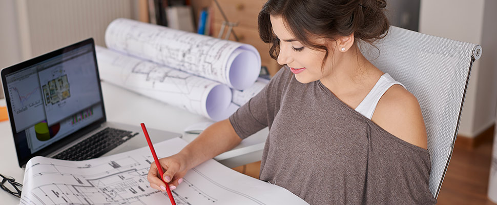 Professional services of young but creative woman